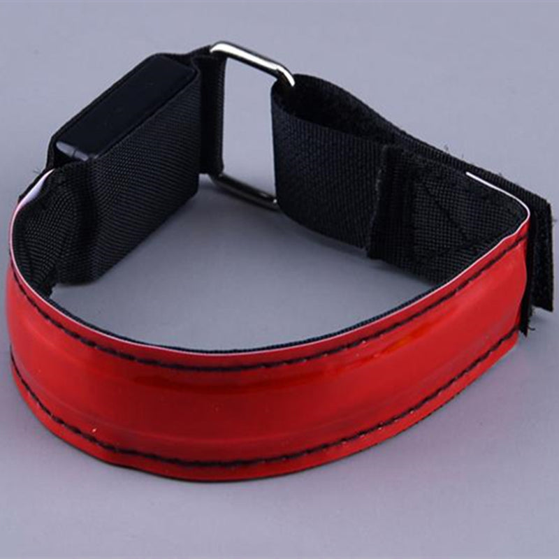 Image of LED Armbands Flashing Reflective Safety Armband Light-up Glow Sports LED Bracelet, Red