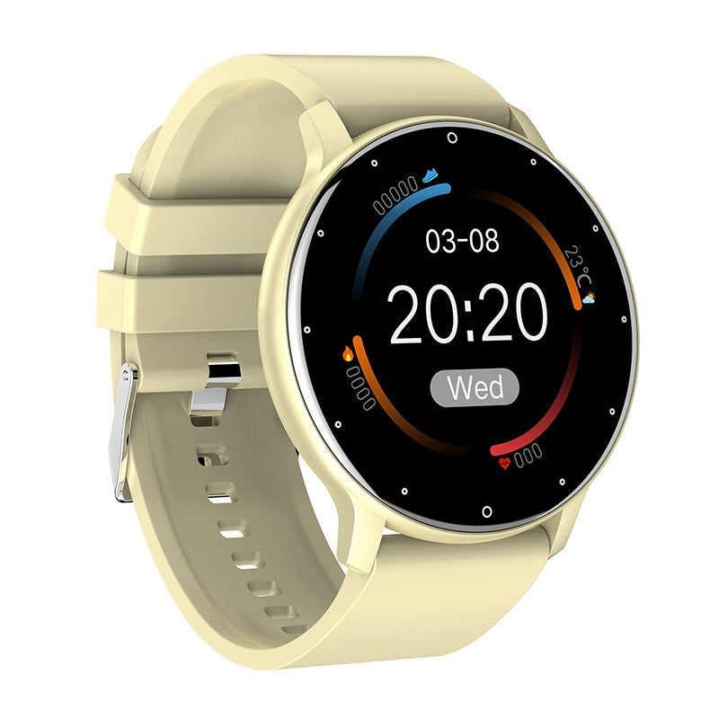 Armada Deals UK ArmadaDeals ZL02 Smart Bracelet Heart Rate Bluetooth Touch Screen Smart Watch, Gold