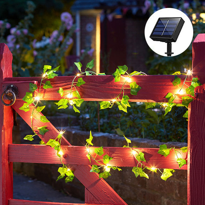 Image of Outdoor Solar Artificial Simulation Ivy Garden Decoration Light, 10M/100 LED