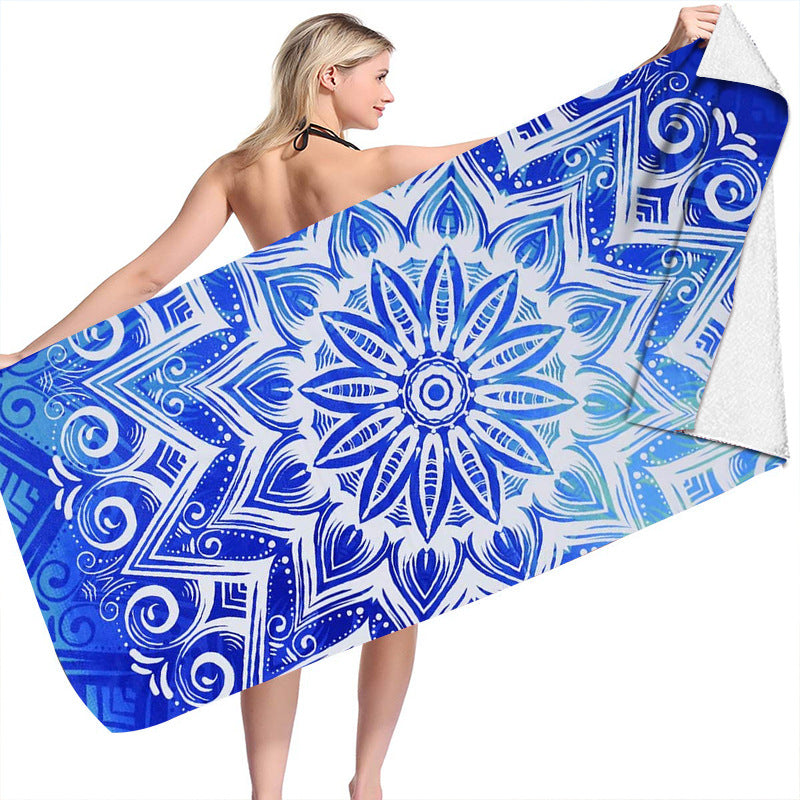 Image of Summer Boho 70x150cm Microfiber Quick Dry Bath Towels, STJ044-11