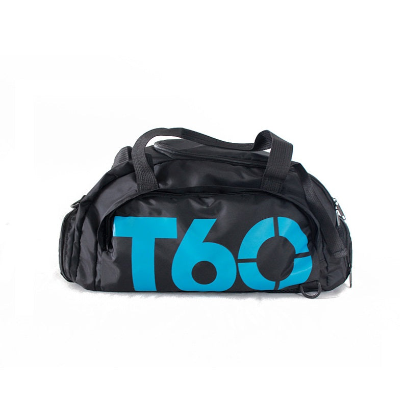 Image of T60 T90 Waterproof Gym Sports Yoga Shoulder Backpack, Black + Blue T60