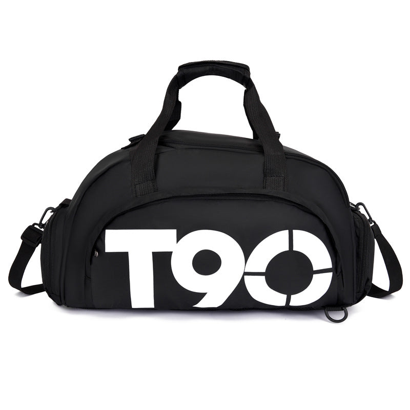 Image of T60 T90 Waterproof Gym Sports Yoga Shoulder Backpack, Black + White T90