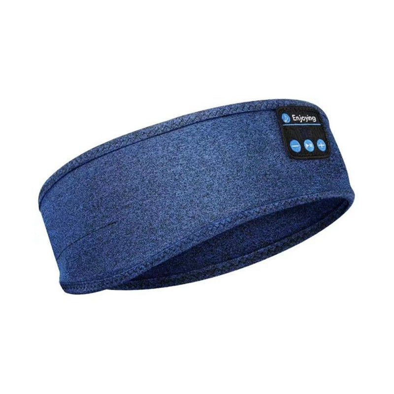 Image of Bluetooth Stereo Music Sleeping Eye Mask Headband Sports Bandana, Blue