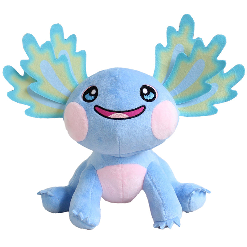 Image of Axolotl Plush Toys Soft Cute Stuffed Animal Pillow Doll, Blue