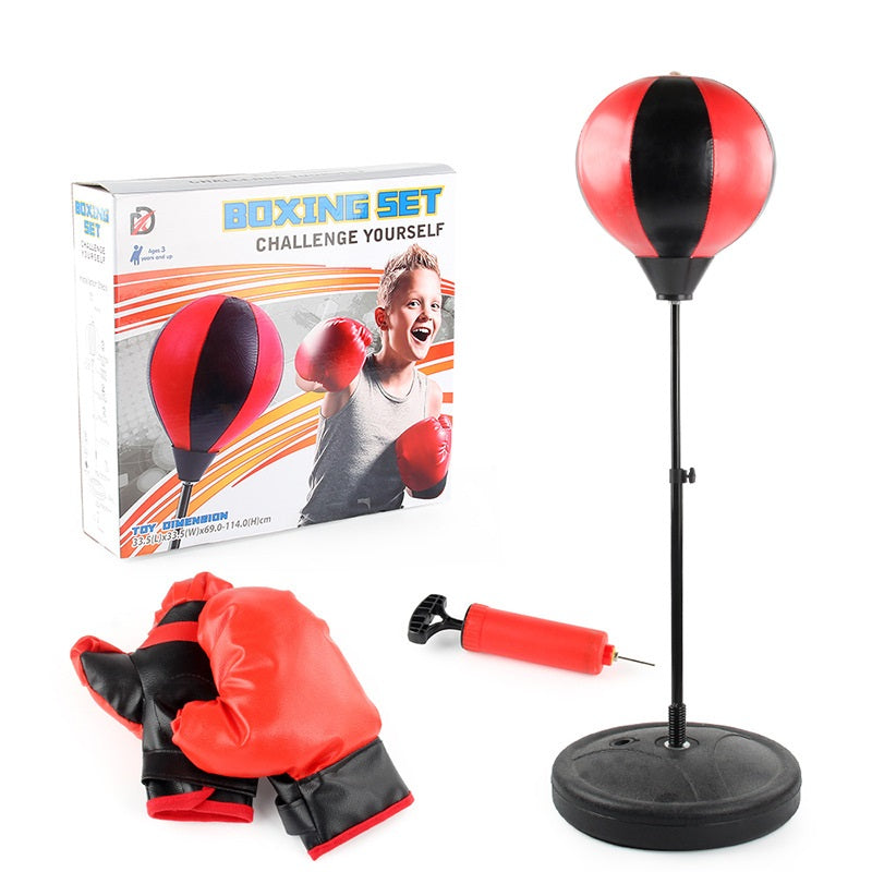 Image of Kids Punching Bag with Boxing Gloves Standing Punching Ball Toy Set, Small