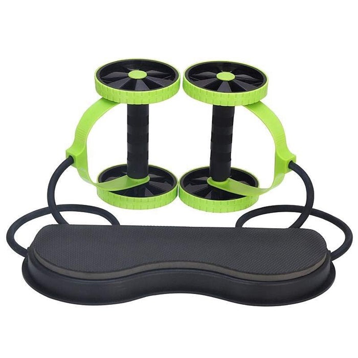 Image of Abdominal Exercise Roller Resistance Band Core Strength Waist Slimming Trainer