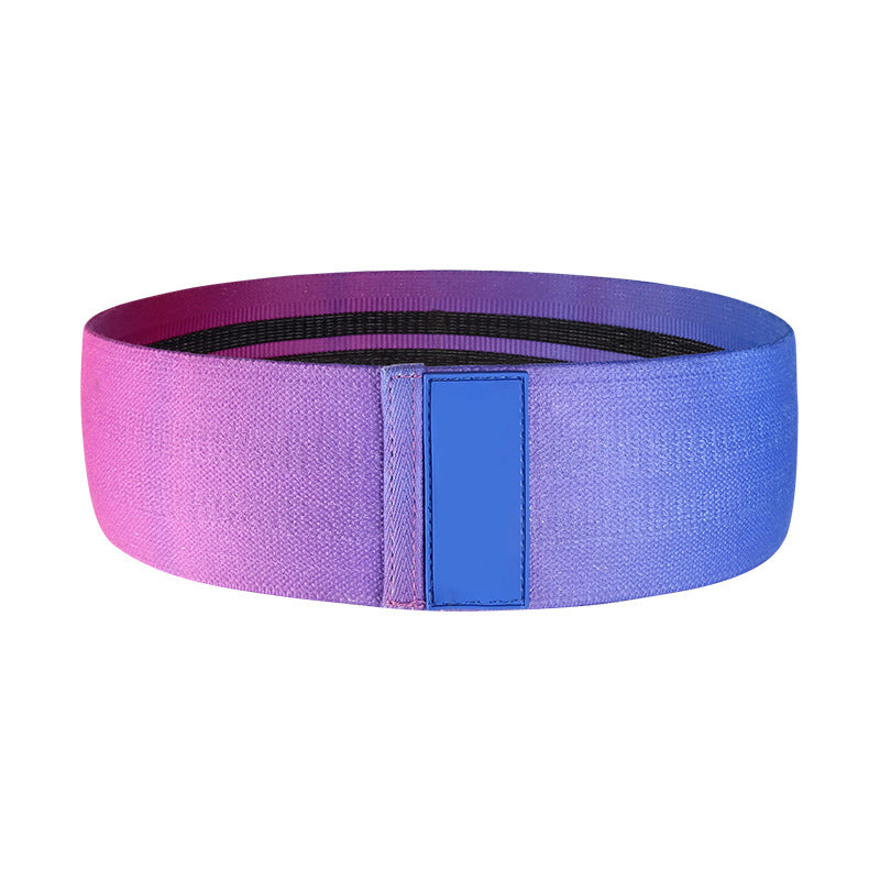 Image of Elastic Gradient Color Yoga Squat Hip Resistance Band, Purple