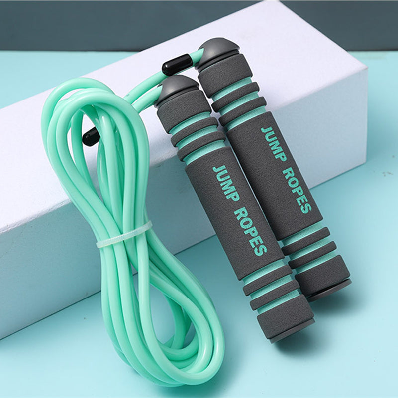 Image of Adjustable Versatile Jump Rope for Cardio Fitness Indoor Exercise Equipment, PVC / Green