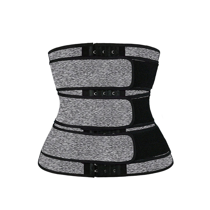 

Women Sports Shaping Belt Triple Strap Body Waist Slimming Sweating Corsets - M / Grey