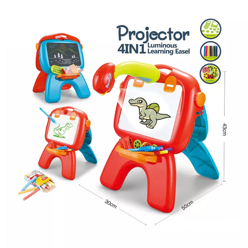 Image of Mini Projection Luminous Learning Drawing Board Toys for Kids, Blue