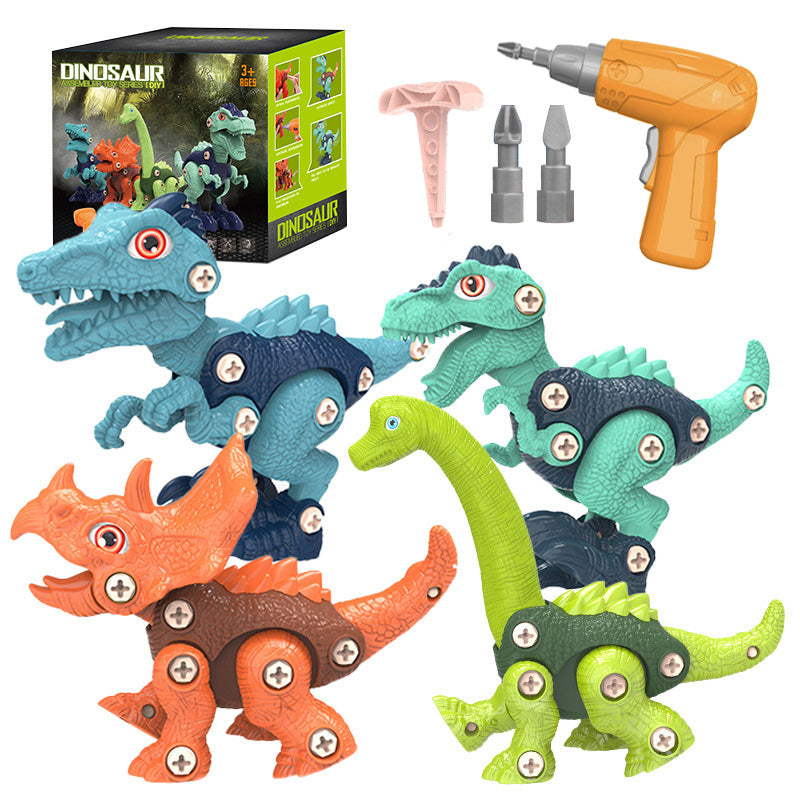 

Children Disassemble Play Set Kids Educational Toys DIY Assembly Take Apart Dinosaur Toy with Drill