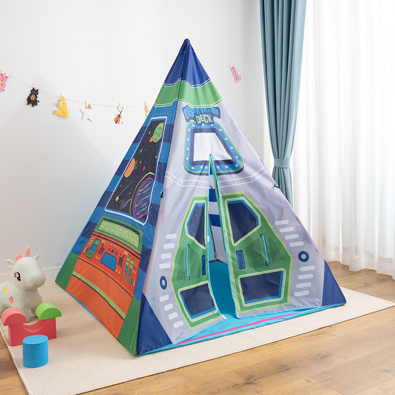 Image of Folding Kids Princess Castle Decor Tent Play House for Children, Style 5