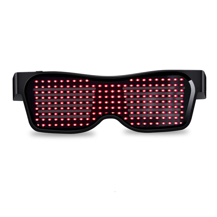 Image of LED Party Glasses APP Control Magic Bluetooth Luminous Glasses, Red