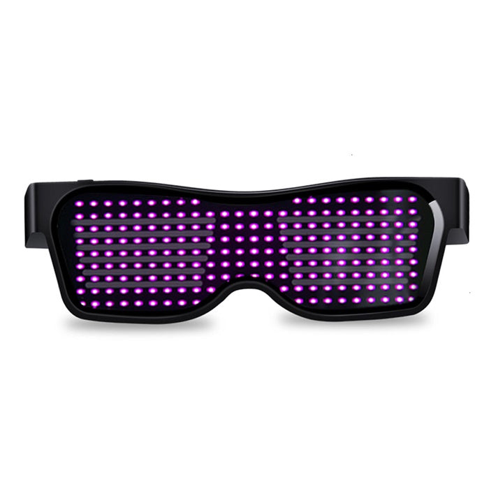 Image of LED Party Glasses APP Control Magic Bluetooth Luminous Glasses, Pink