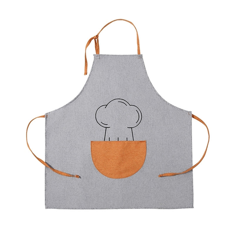 

Anti-fouling and Oil-proof Kitchen Apron for Home Cooking and Baking BBQ - Light Gray