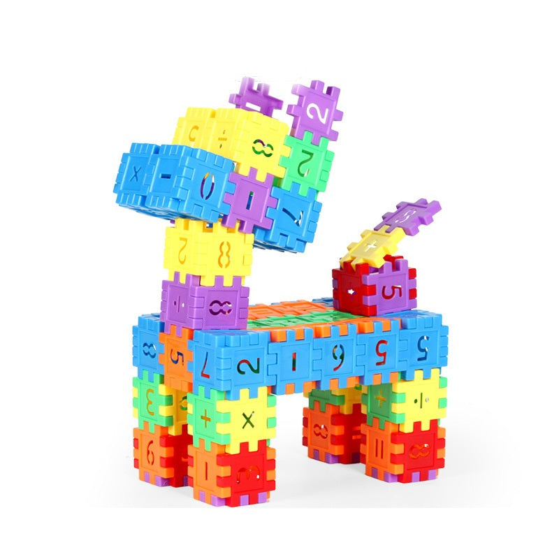Image of 200/300PCS Kids DIY Number Building Blocks Game Educational Toys, 300 PCS
