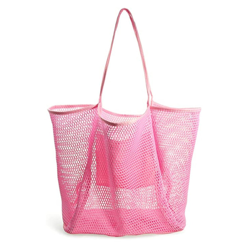 Image of Women Beach Tote Bag Big Capacity Shoulder Handbag, Pink