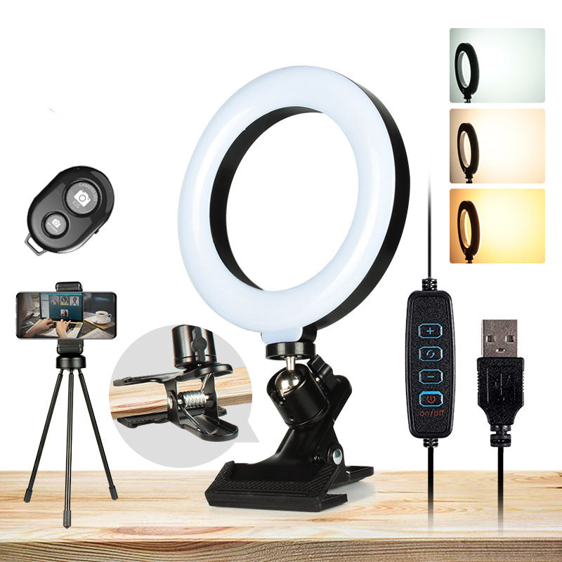 Image of LED Ring Light with Stand 3 Modes Brightness for Makeup