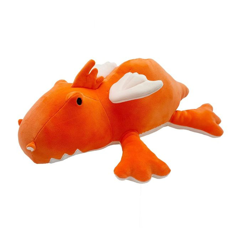 Image of Cute Cartoon Stuffed Animals Dolls Dinosaur Weighted Plush Toy for Kids, Orange