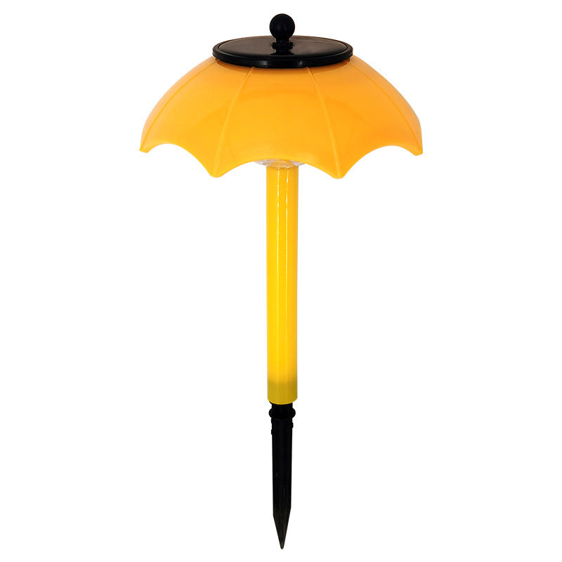 Image of 2 PCS Solar LED Color Gradient Flashing Waterproof Umbrella Light, Yellow
