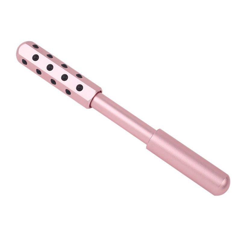 Image of Germanium Beauty Bar Face Roller Face Lift Massage Facial Stick, Pink