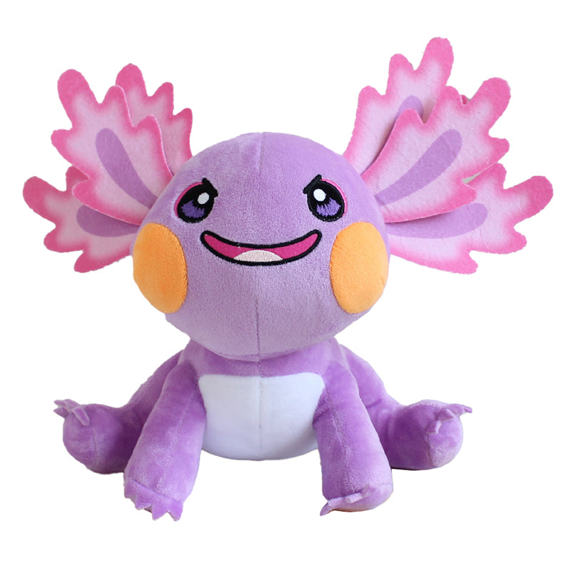 Image of Axolotl Plush Toys Soft Cute Stuffed Animal Pillow Doll, Purple