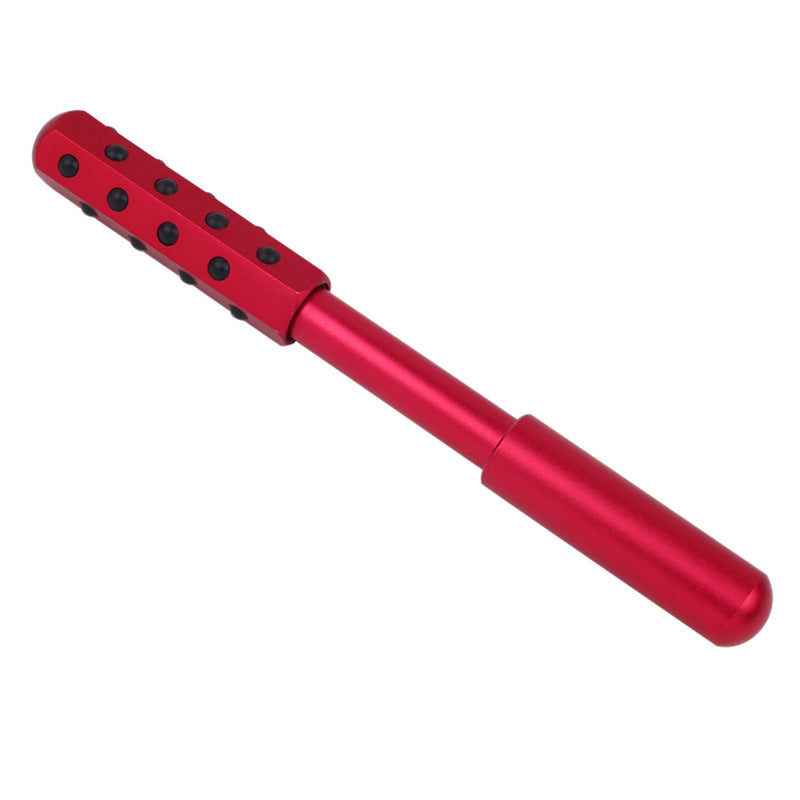Image of Germanium Beauty Bar Face Roller Face Lift Massage Facial Stick, Red