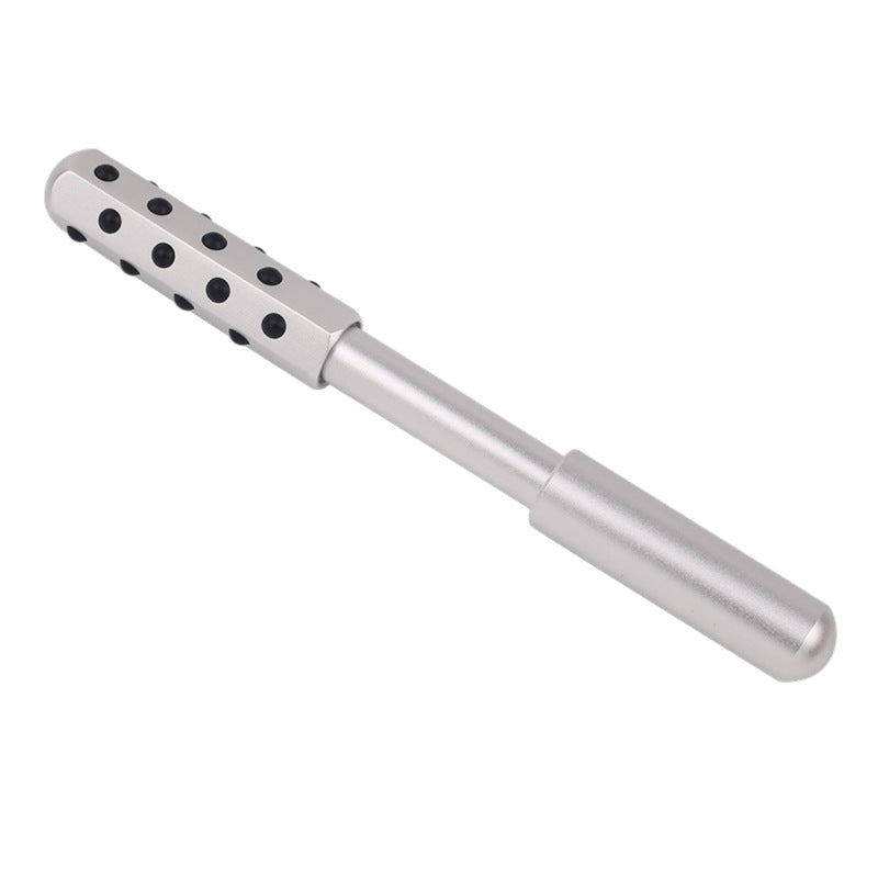 Image of Germanium Beauty Bar Face Roller Face Lift Massage Facial Stick, Silver