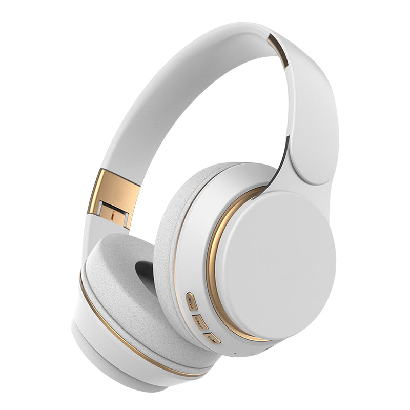Armada Deals UK ArmadaDeals 07S Bluetooth 5.0 HiFi Wireless Headphone Sports Folding Gaming Headset, White