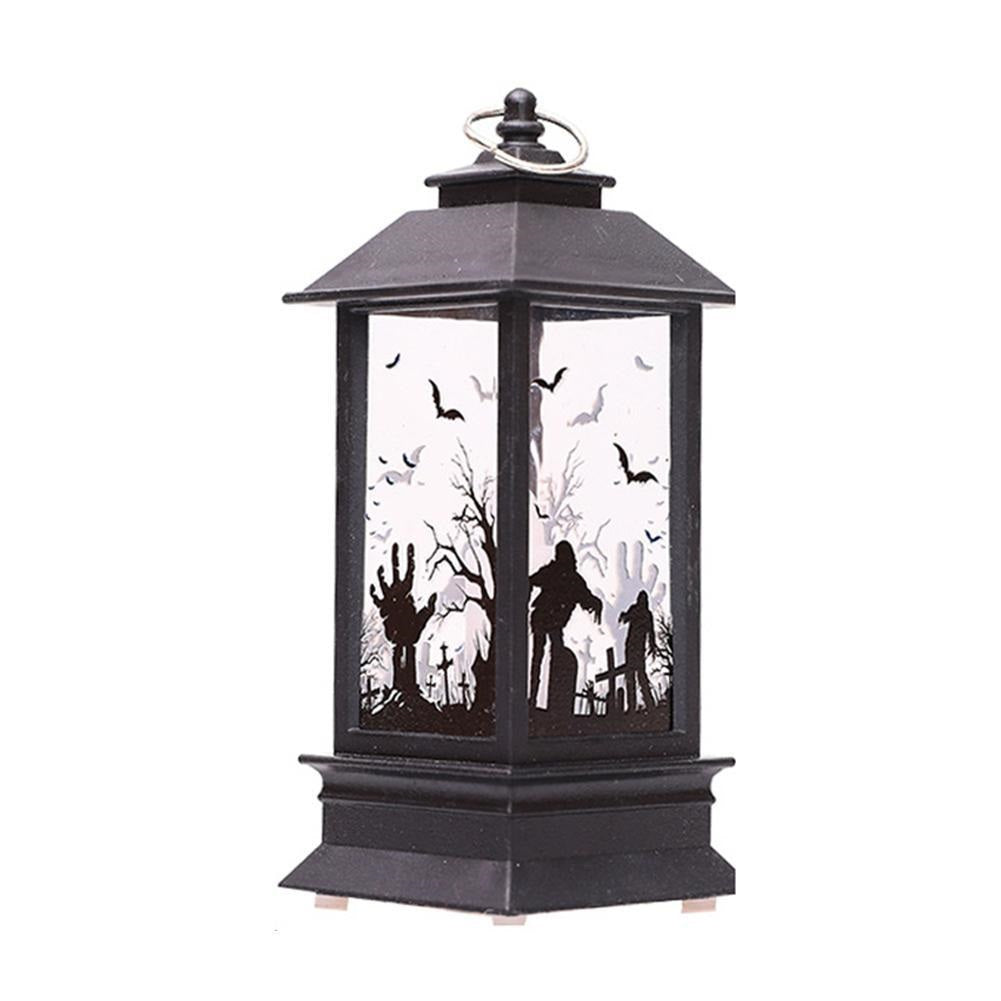 Image of LED Halloween Castle Flame Portable Candle Lantern Light, Ghost Hand Ghost Shadow