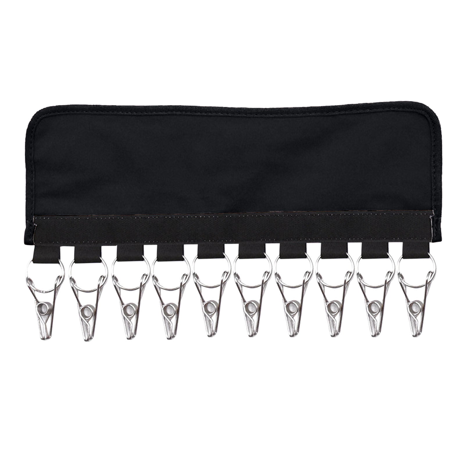 Image of 10 Clips Hat Rack Organizer Baseball Cap Holder for Closet, Black