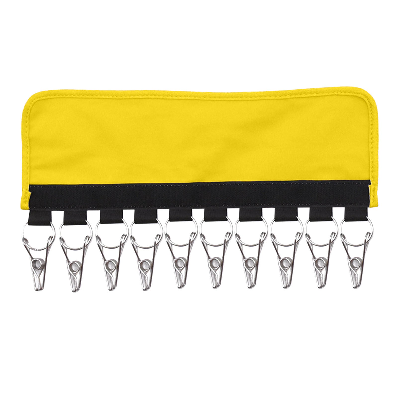 Image of 10 Clips Hat Rack Organizer Baseball Cap Holder for Closet, Yellow