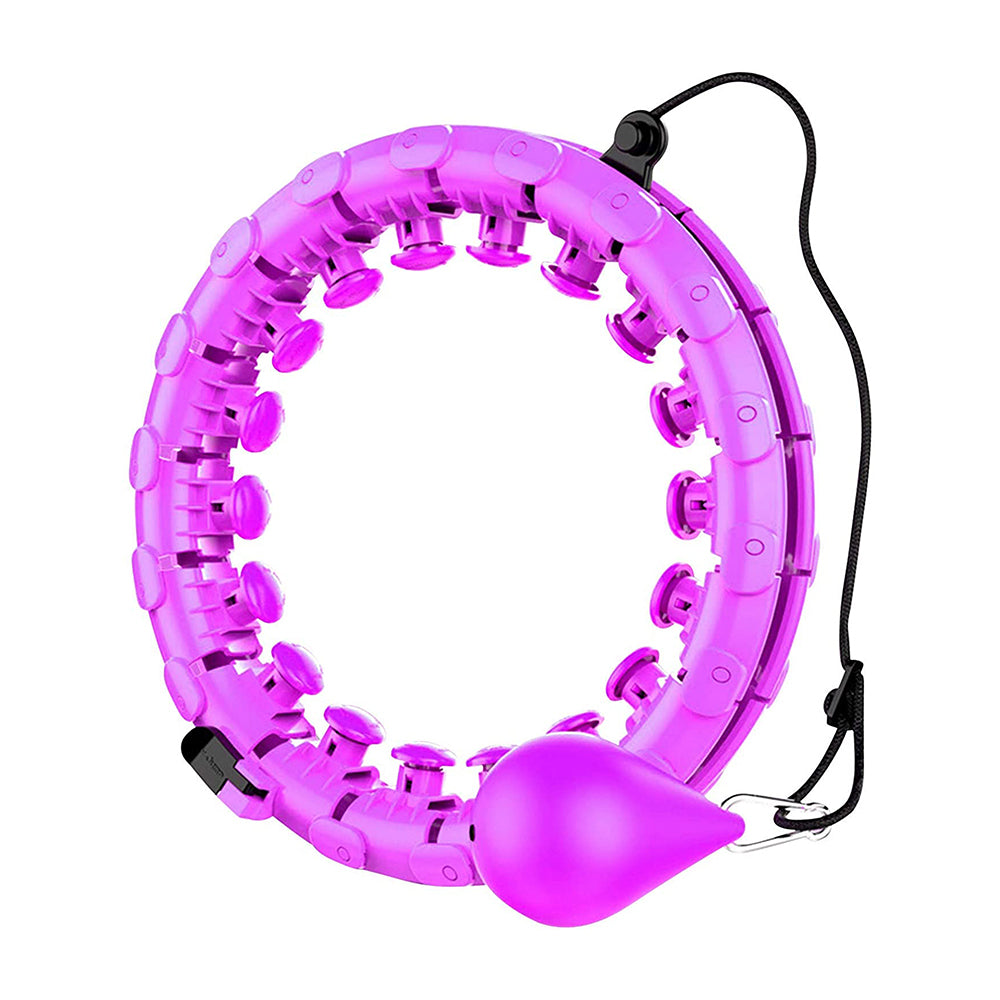 Image of 24 Knots Adjustable Abdomen Fitness Smart Hula Hoop, Purple