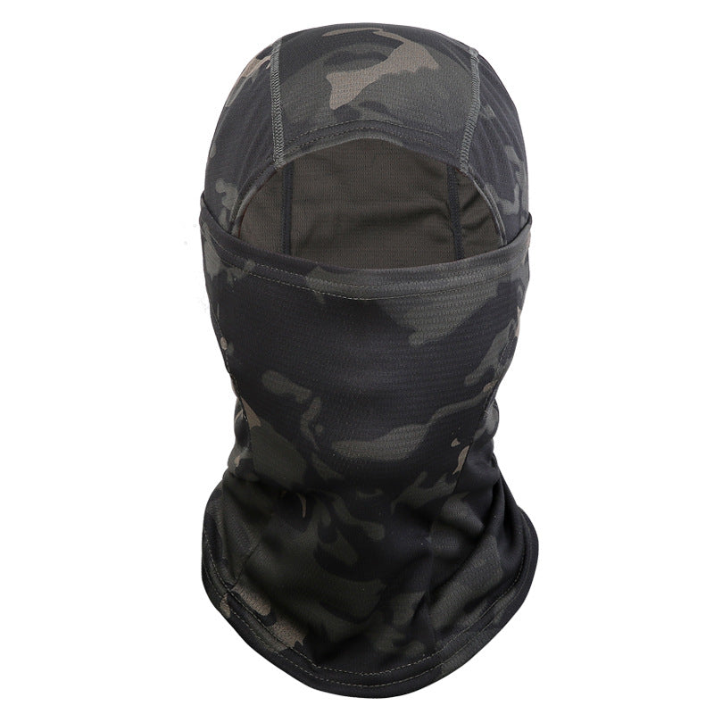 Image of Full/Half Face Mask Windproof Anti-UV Protection Camouflage Face Mask, black camouflage