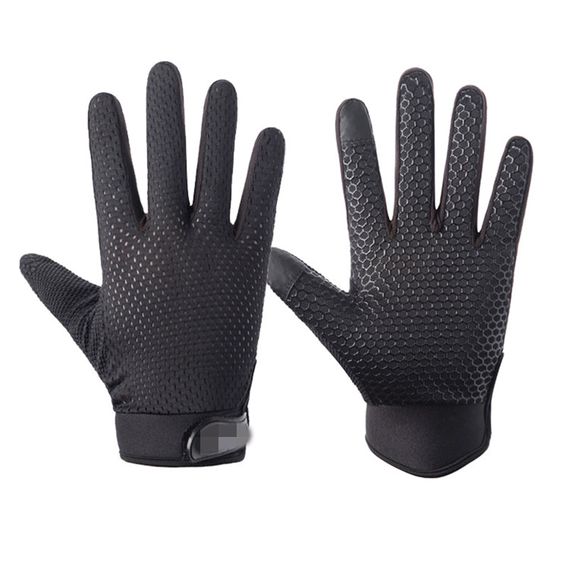 Image of Breathable Mesh Glove Sports Outdoor Anti Slip Gloves, Black / L
