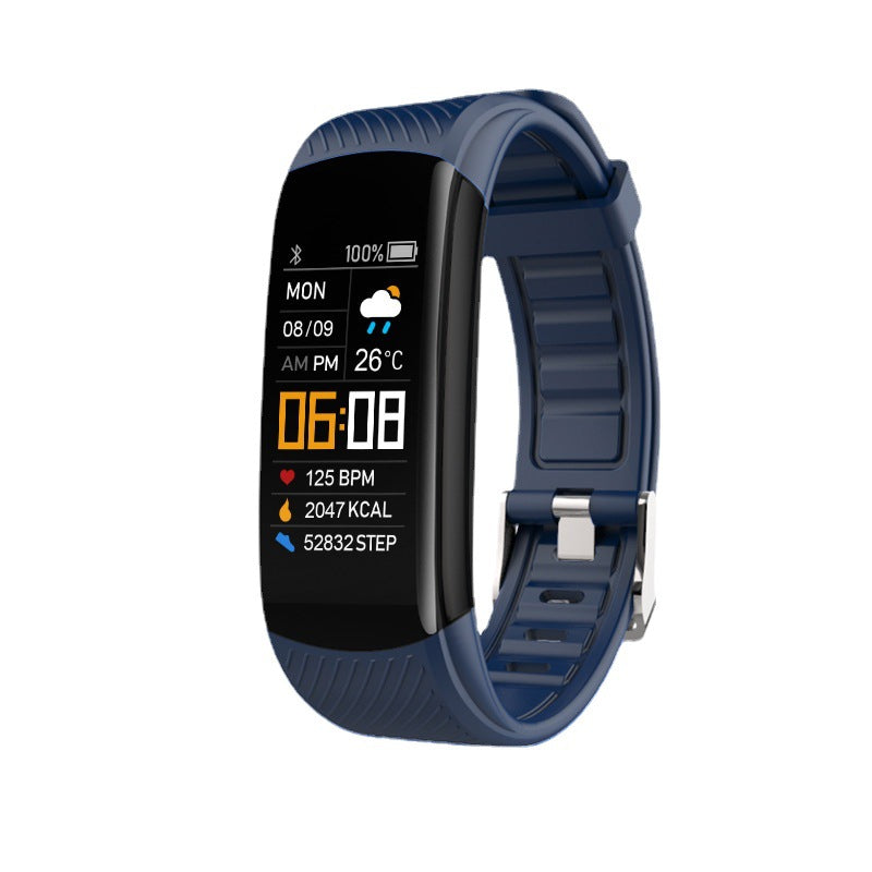Armada Deals UK ArmadaDeals C5S Smart Bracelet Sports Pedometer Heart Rate Blood Pressure Smart Watch, Blue