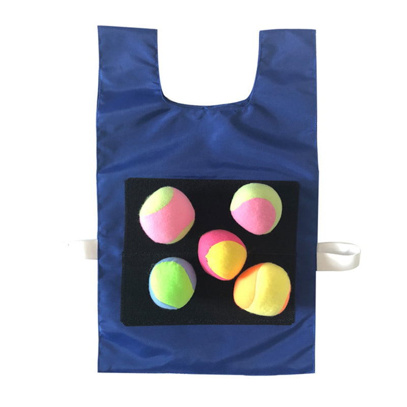 Image of Children Dodgeball Game Set Waistcoat Throwing Toy Outdoor Sport Game, Blue