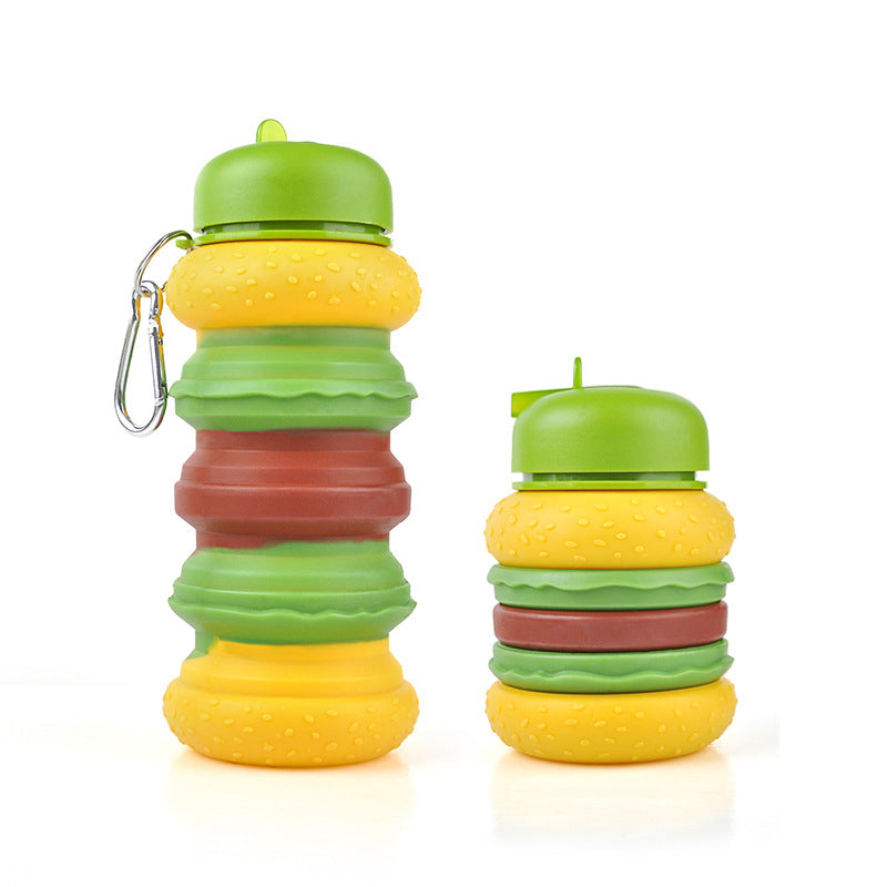 Image of Kids Water Bottles Collapsible Water Bottle Silicone Travel Bottles Gift for Children, Type 6