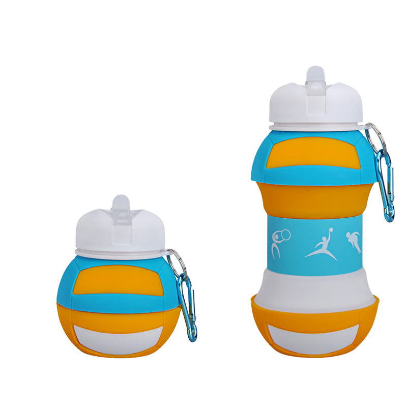 

Collapsible Silicone Durable Handheld Foldable Silicone Kids Water Bottle For Camping Hiking School Sports Water Bottles - Type 6