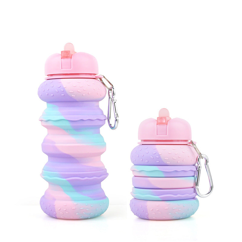 Image of Kids Water Bottles Collapsible Water Bottle Silicone Travel Bottles Gift for Children, Type 8