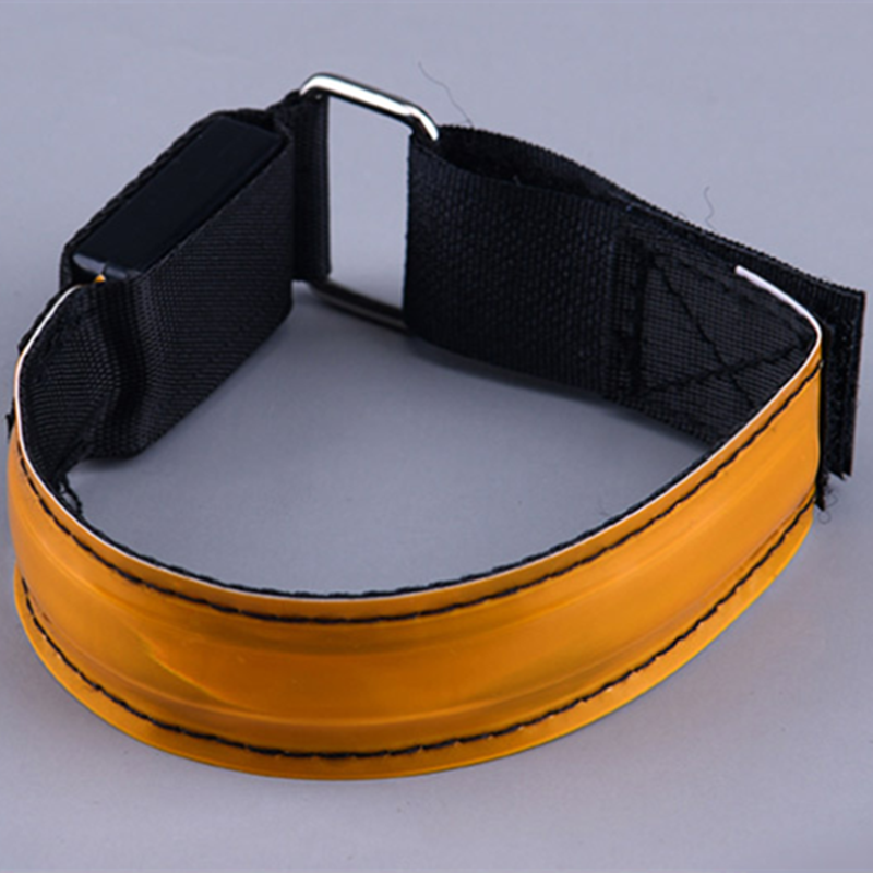 Image of LED Armbands Flashing Reflective Safety Armband Light-up Glow Sports LED Bracelet, Orange