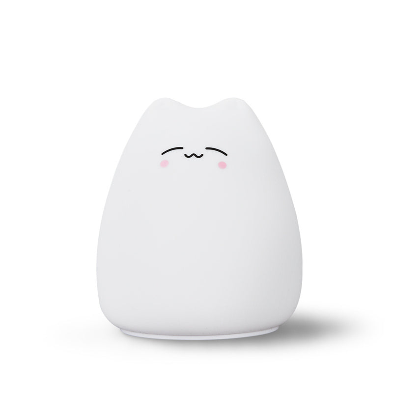Image of Color Changing Silicone Cat Night Light for Kids/Adults Bedroom Decor, Cat A