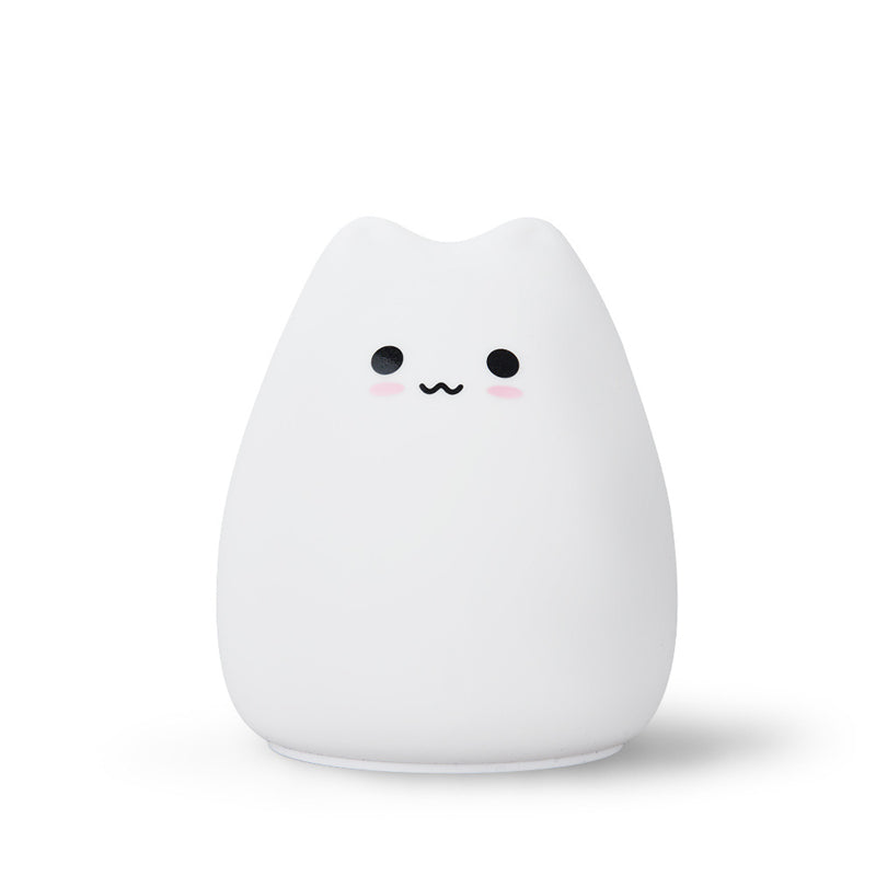 Image of Color Changing Silicone Cat Night Light for Kids/Adults Bedroom Decor, Cat B