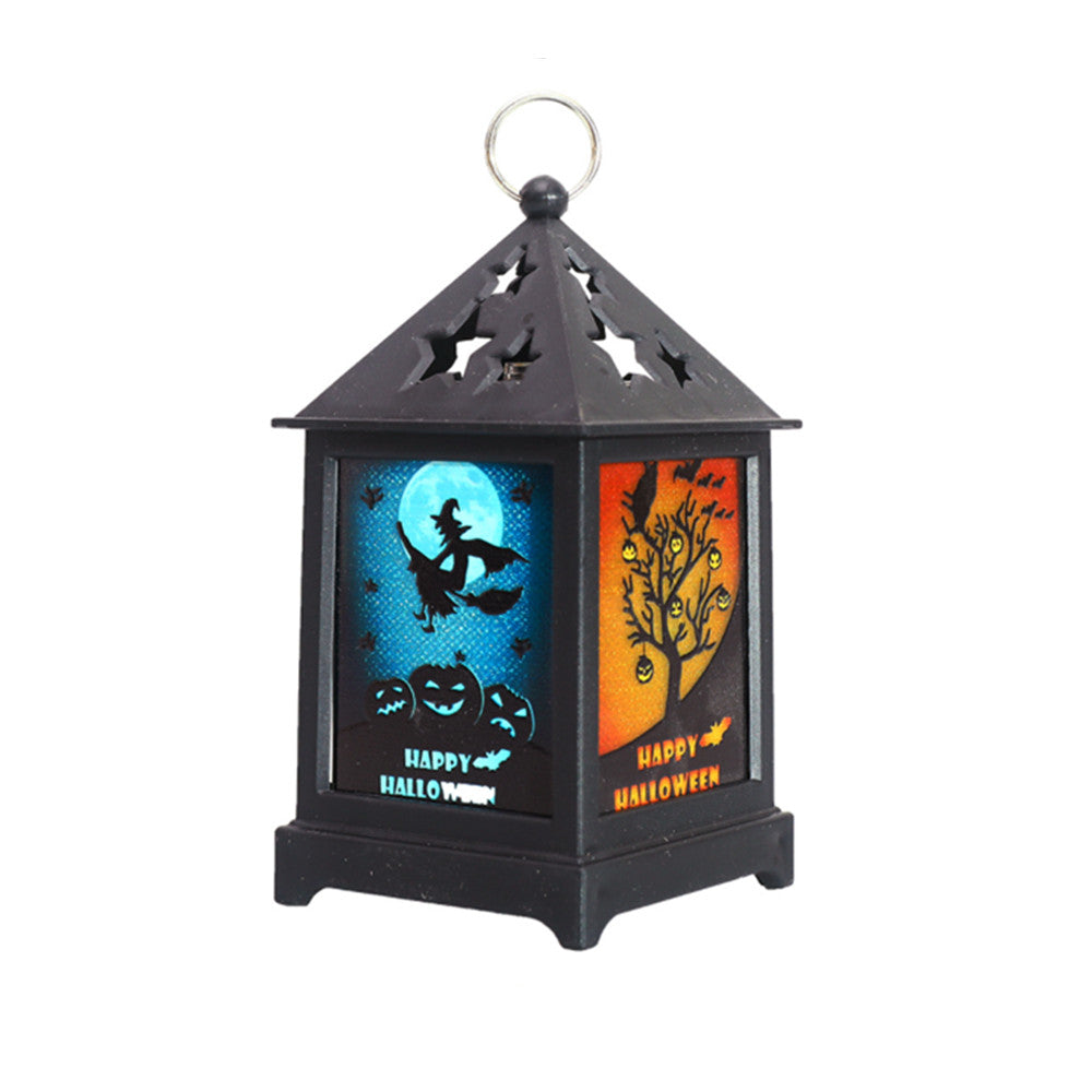 Image of Halloween LED Night Light Home Bar Party Prop Decoration, Broom Witch