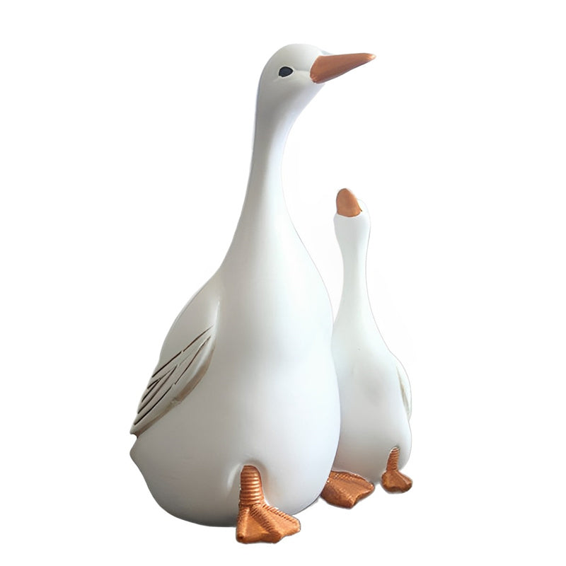 Image of Craft Creative Imitation Resin Mother Son Duck Statue Garden Decoration, L