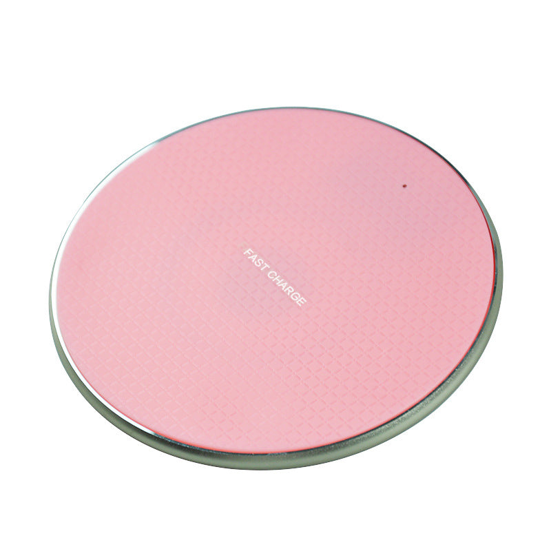 Image of 10W Qi Wireless Charger K8 Wireless Charging Pad for iPhone/Samsung/Xiaomi, Pink
