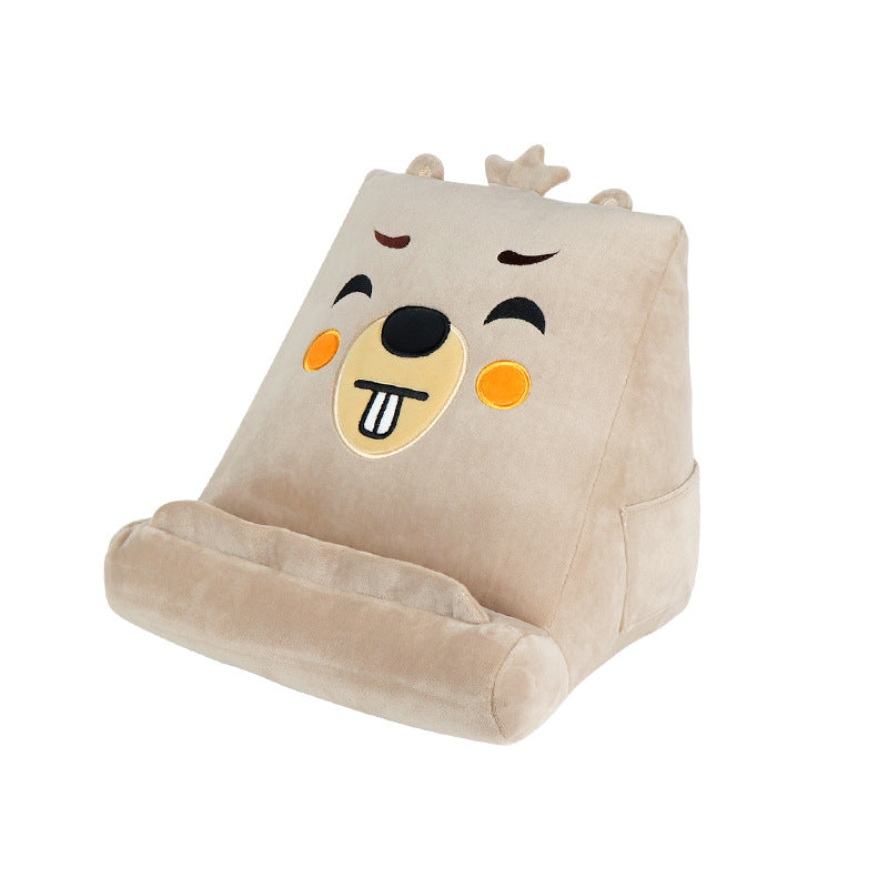 Image of Plush Play Pillow Cuddly Reader Children iPad Tablet Stand, Gophers