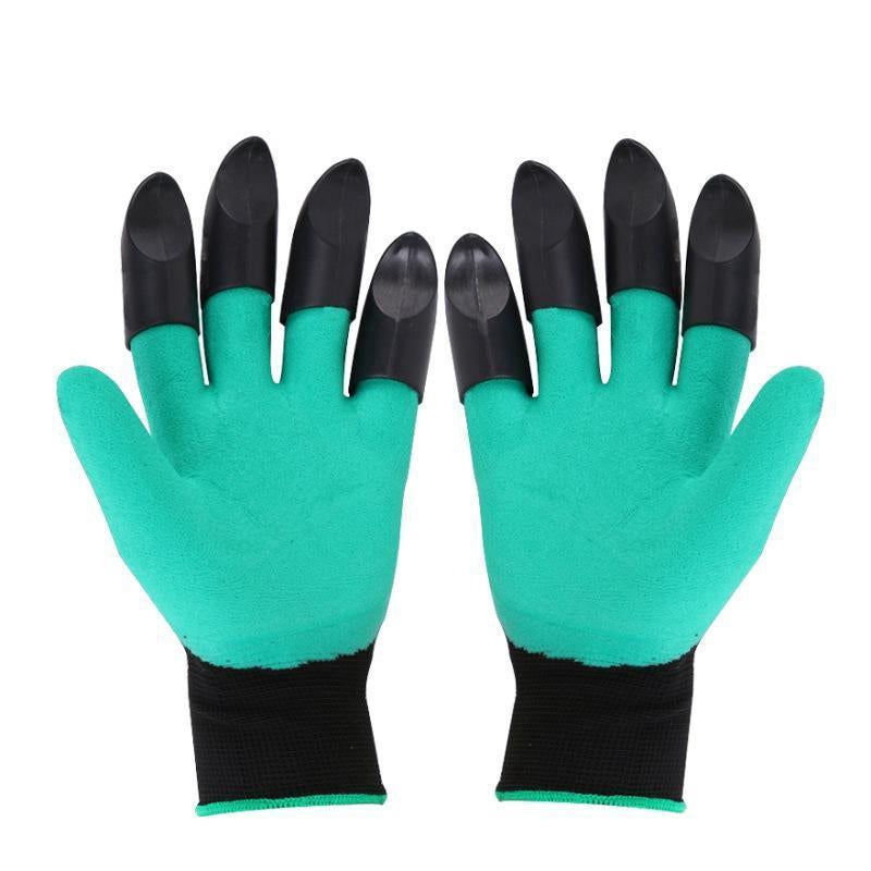 Image of 3 Packs Digging Gloves Planting Claw Gloves Gardening Tool, Green