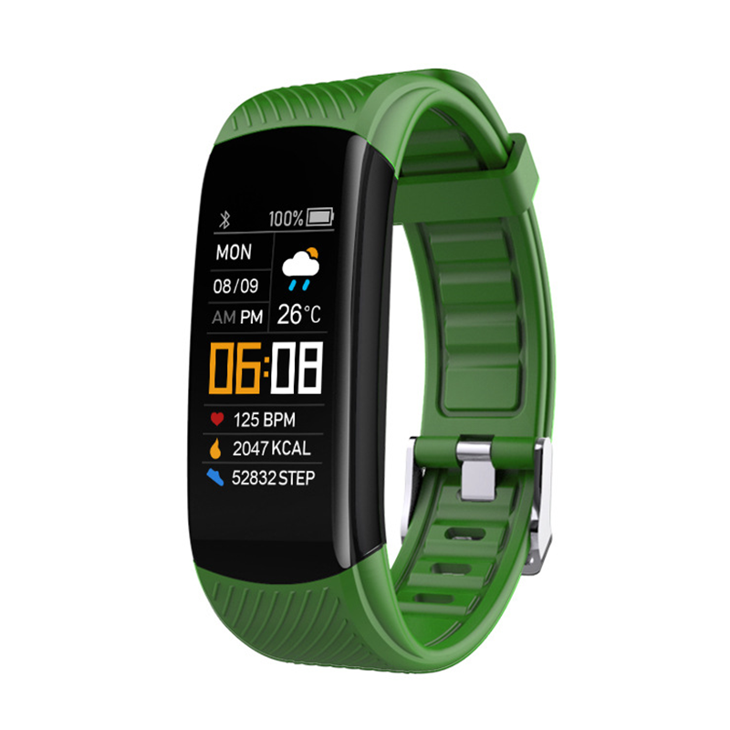 Armada Deals UK ArmadaDeals C5S Smart Bracelet Sports Pedometer Heart Rate Blood Pressure Smart Watch, Green