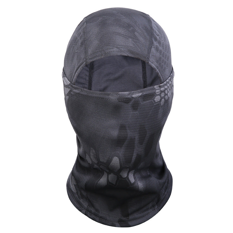 Image of Full/Half Face Mask Windproof Anti-UV Protection Camouflage Face Mask, grey camouflage